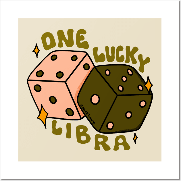 One Lucky Libra Wall Art by Doodle by Meg